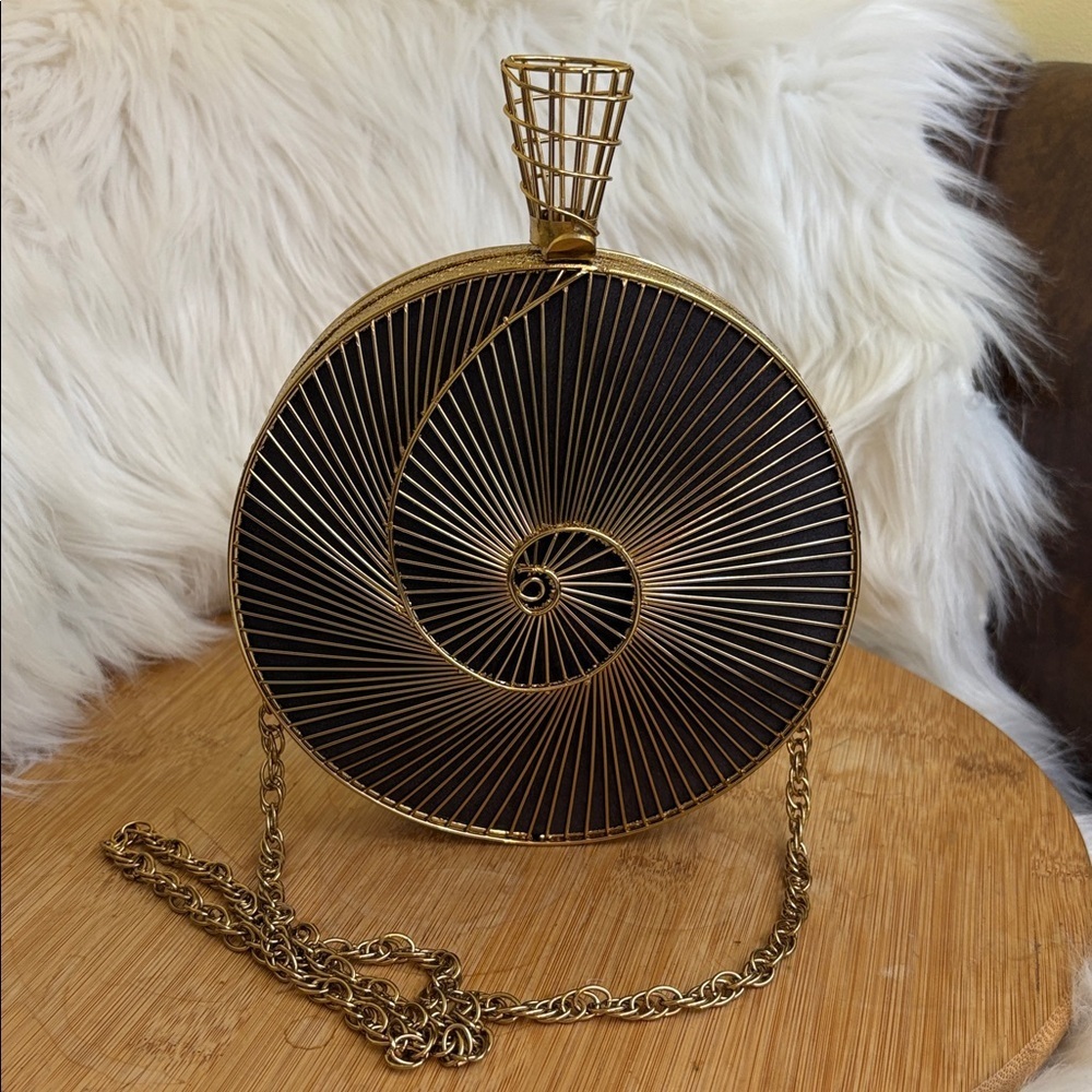 Ramla Nip Spiral Tourbillon Handmade Moroccan Clutch Crossbody Shoulder Bag $339